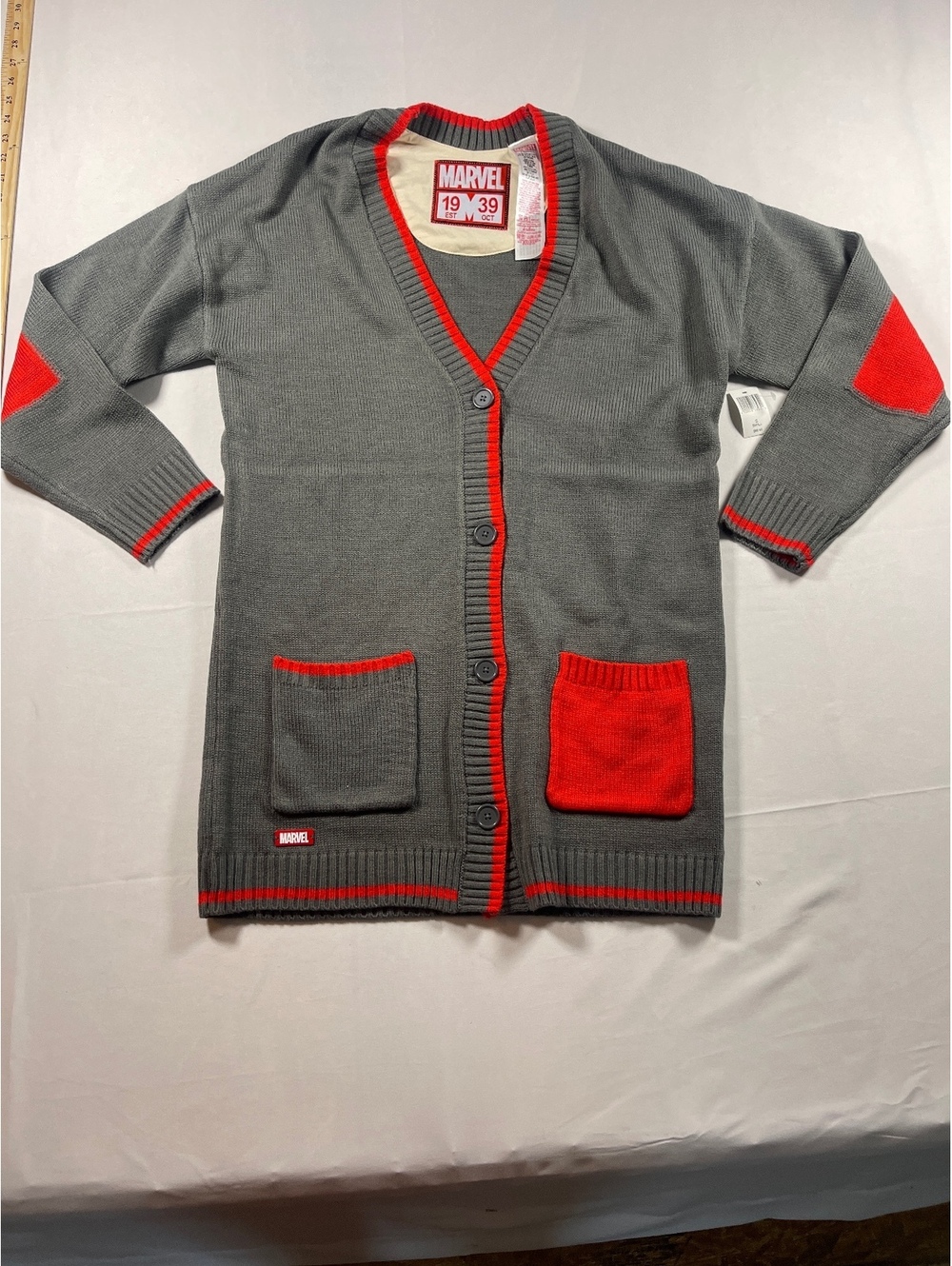 Women’s Size Small Oversized Original Marvel Themed Cardigan